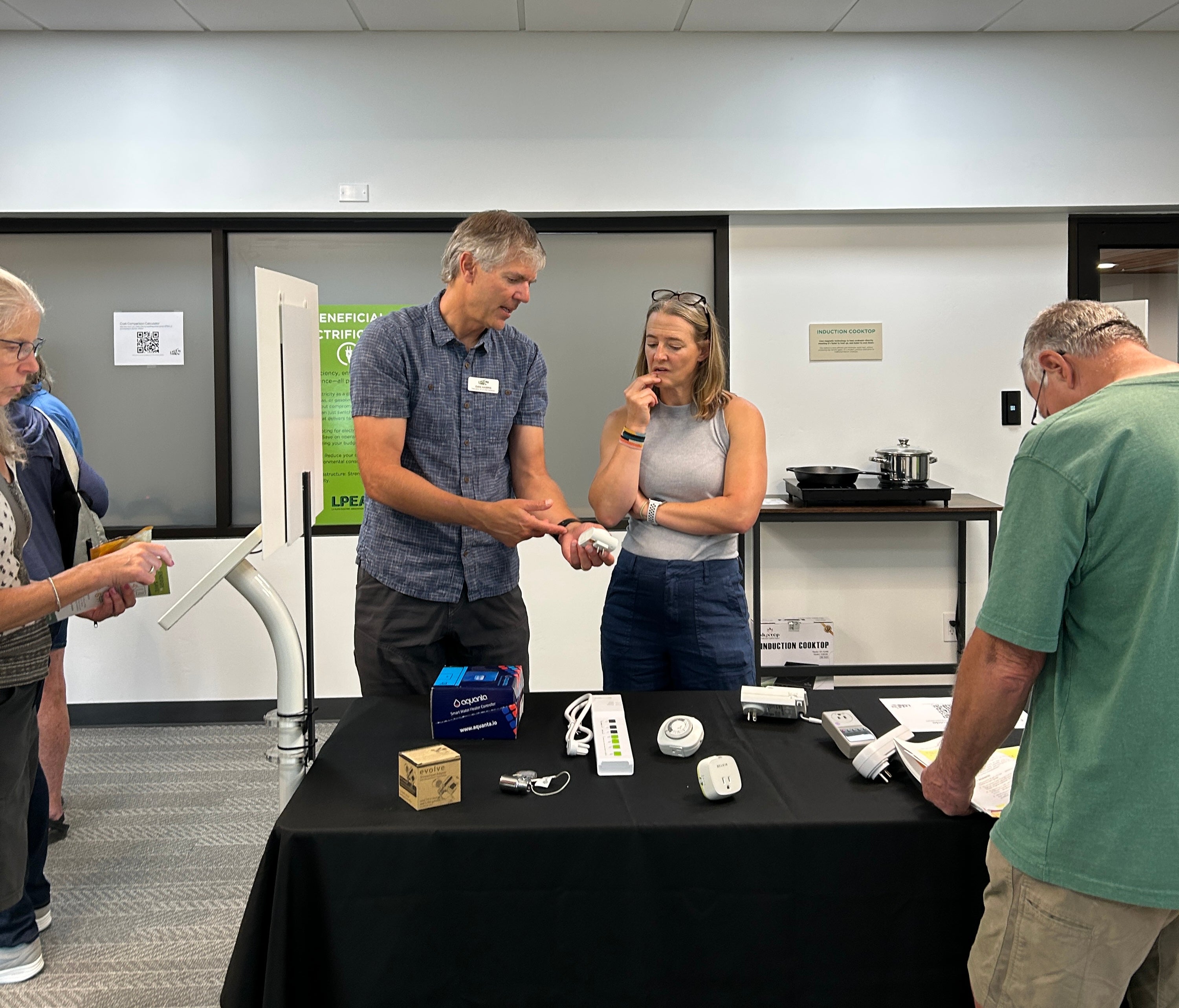 People discuss electrification tools