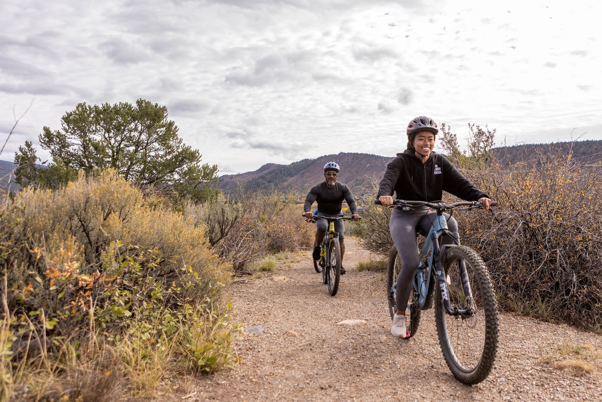 Mountain Biking on the rim trail