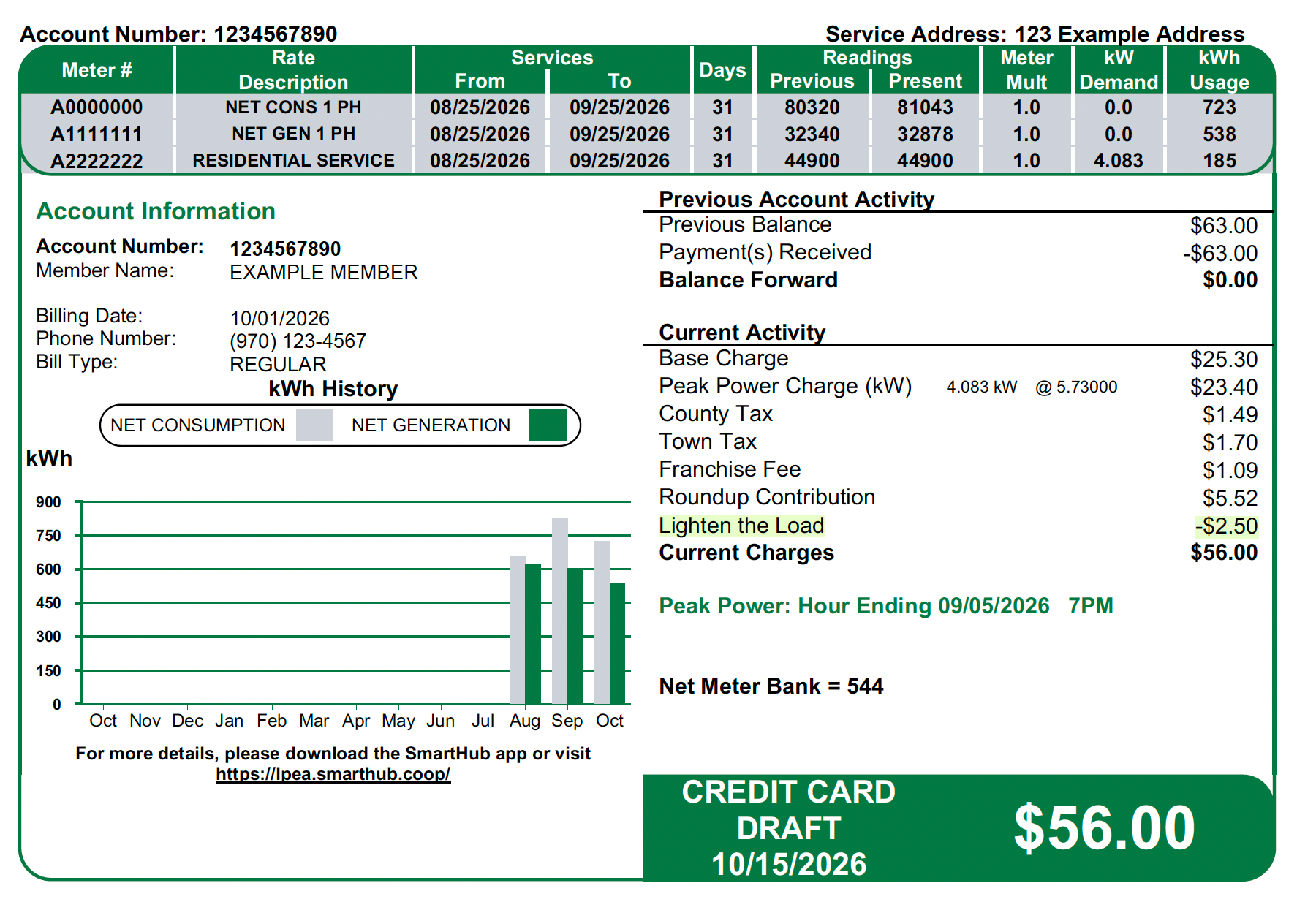 SAMPLE LTL BILL