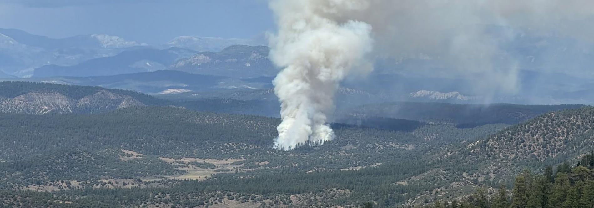 The start of the Rio Blanco fire in Archuleta County