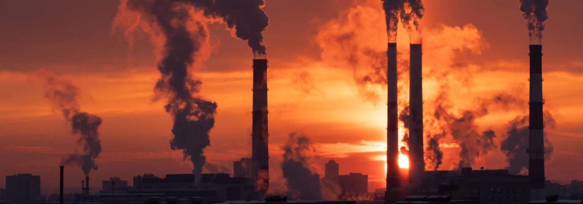 Coal Power Plant Smoke Stacks