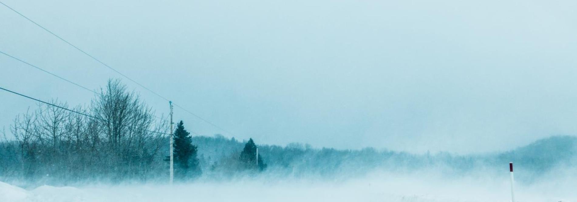 Blowing snow